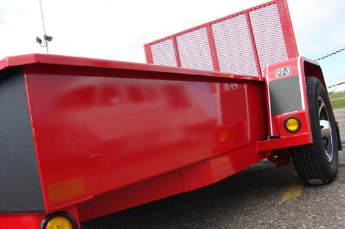 GRAV Gravel Guard Protection Tape on a Trailer Close Up