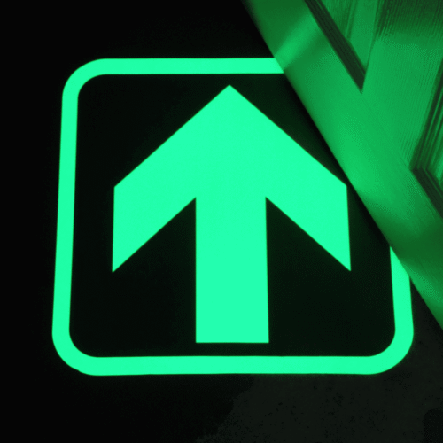 Glow in the Dark Floor Signs- GID1616 & 8154