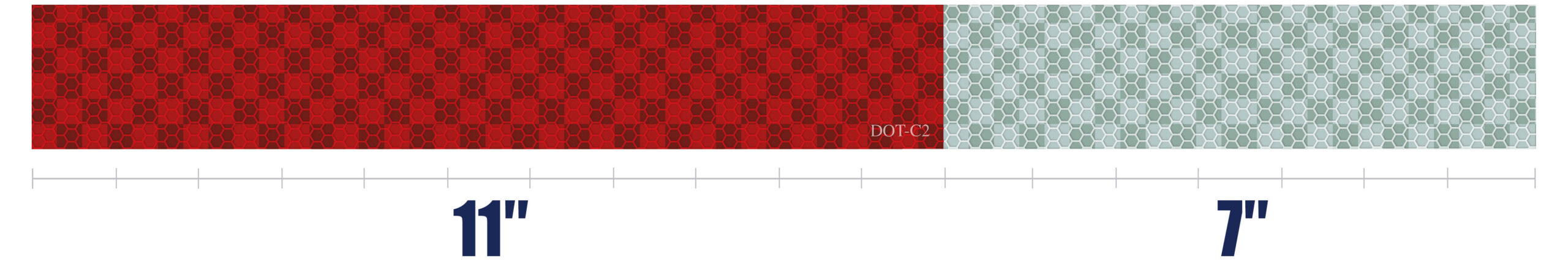 H6602 DOT Tape 7 11 Red White Sealed Microprismatic Reflective DOT Tape Design Web H6602 DOT Tape 7 11 Red White Sealed Microprismatic Reflective DOT Tape Design Web