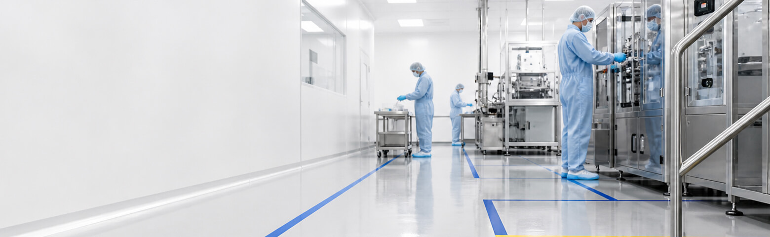 ISO7 Cleanroom with tape