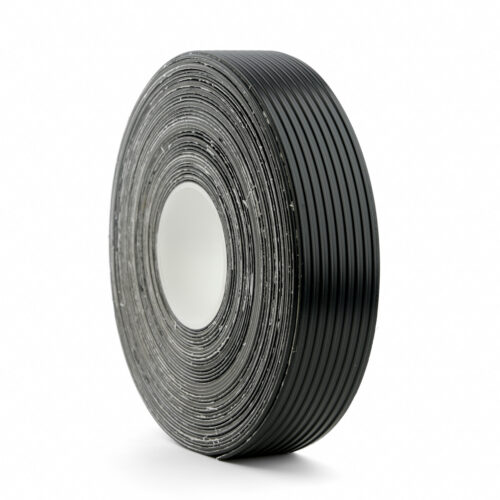 RIBB_N Black Ribbed Rubber Anti Slip Tape Angled Side View-1.jpg