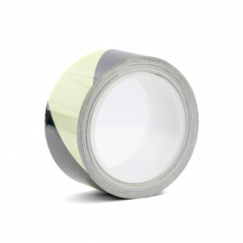 PHOT_Z Black & Glow in the Dark Hazard Egress Tape Angled Side View-2.jpg